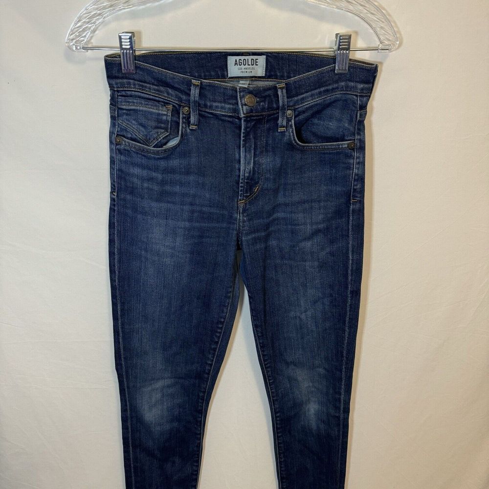 AGOLDE‎ JEANS WOMENS Medium Wash SIZE 25 BLUE Meas 28x30